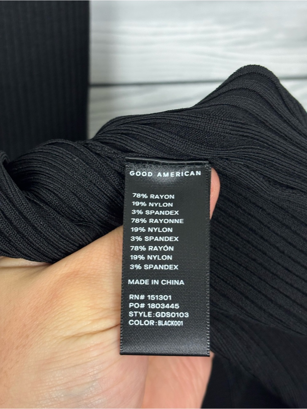Good American Shine Scoop Back Ribbed Tank Top Midi Dress Black NWT large - Picture 7 of 9